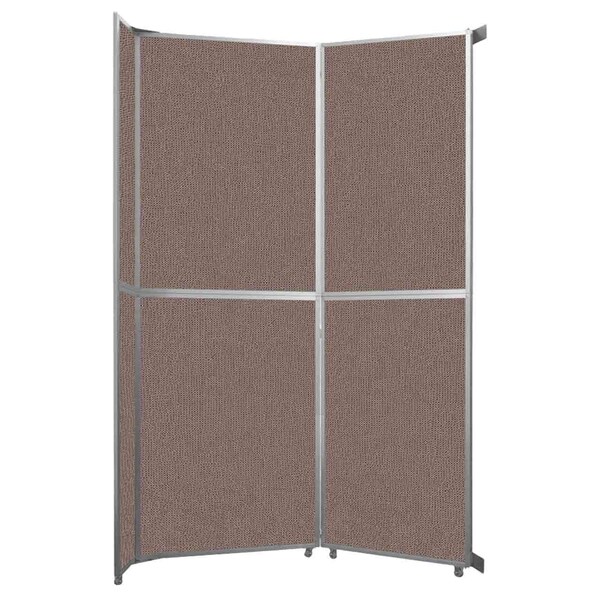 Operable Wall Folding Room Divider 7'11" x 12'3" Latte Fabric